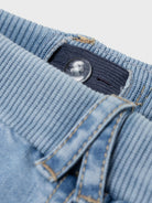 NAME IT Ben Baggy Cargo Jeans 9770-Medium Blue Denim Medium Blue Denim back view