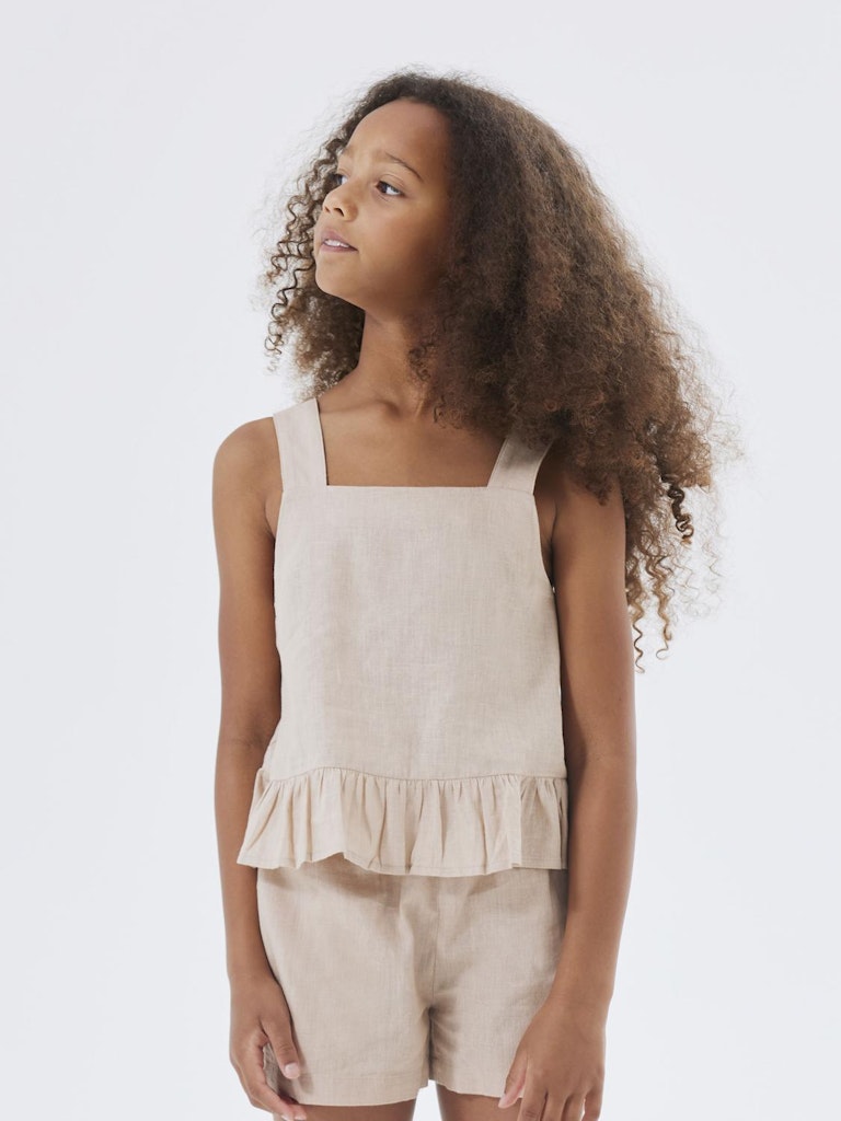 NAME IT Falinnen Strap Humus Top humus front view