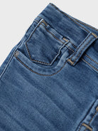 NAME IT Silas Slim Sweat Jeans 8001-Dark Blue Denim Dark Blue Denim side view