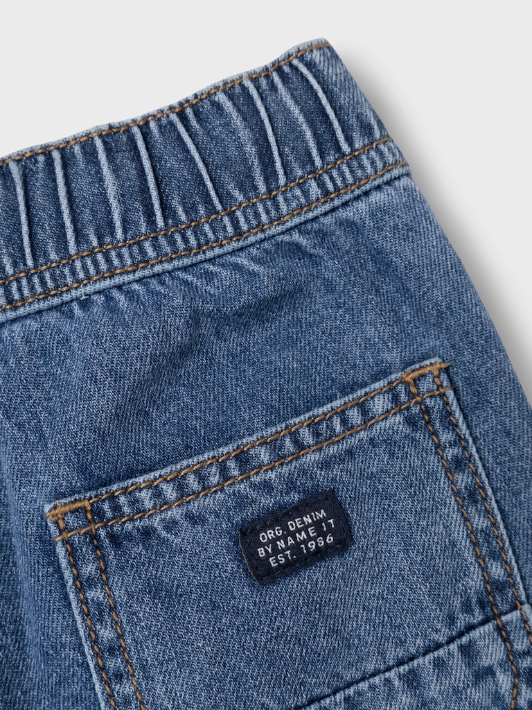 NAME IT Ryan Jogger Jeans 9900 - Dark Blue Denim Dark Blue Denim back view