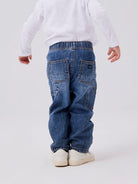 NAME IT Ryan Jogger Jeans 9900 - Dark Blue Denim Dark Blue Denim model front view
