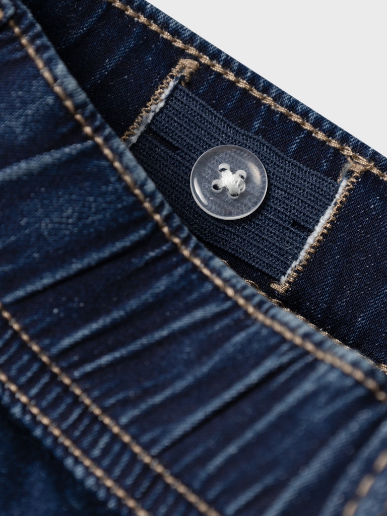 Boy's Ryan Slim Sweat Jeans 5225-Denim Blue-Waist View