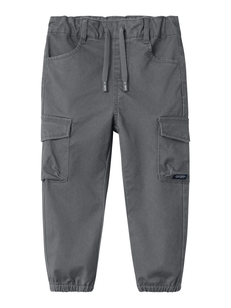 NAME IT Ben Cargo Pant 1771-Lava Smoke Lava Smoke back view