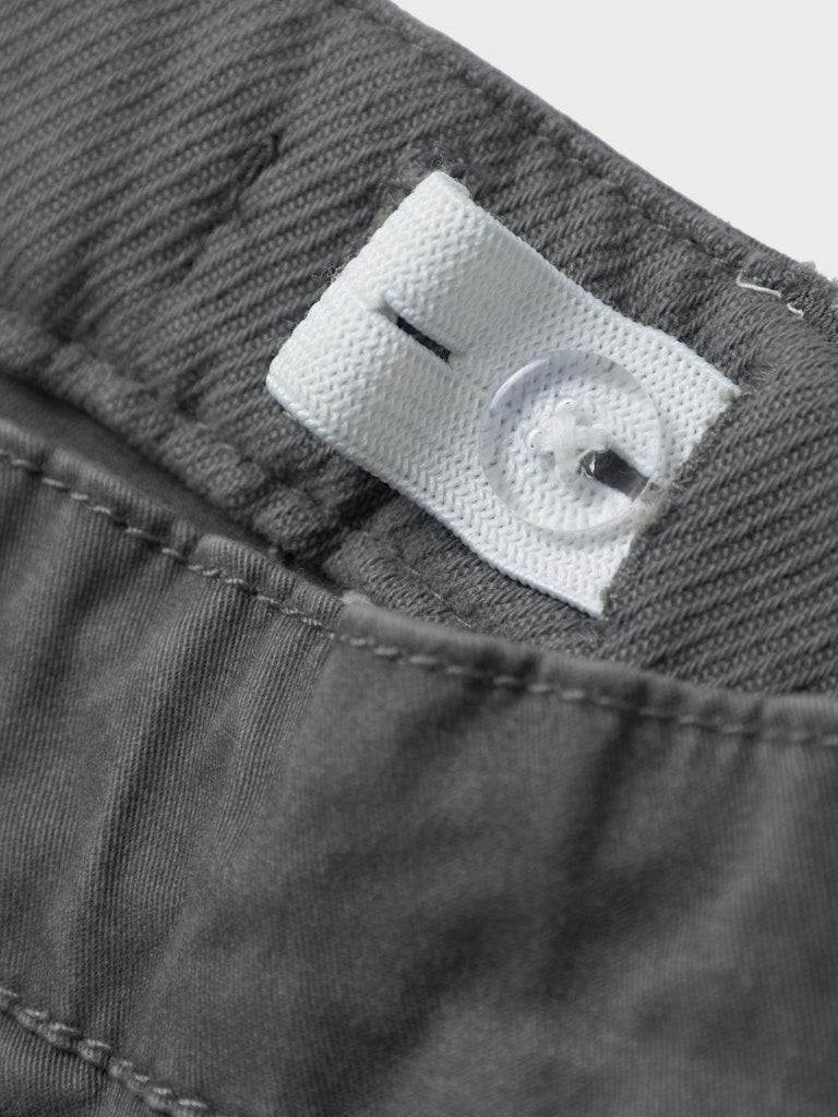 NAME IT Ben Cargo Pant 1771-Lava Smoke Lava Smoke model front view