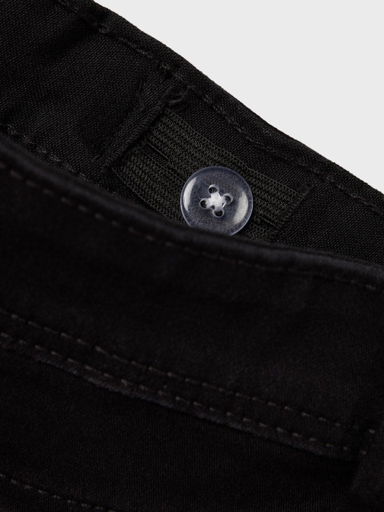 NAME IT Silas Black Slim Jeans Black back view