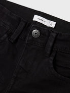 NAME IT Silas Black Slim Jeans Black detail view