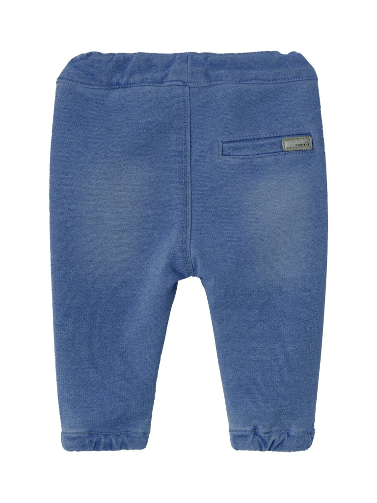 Bella Round Medium Blue Denim Jeans-Back view