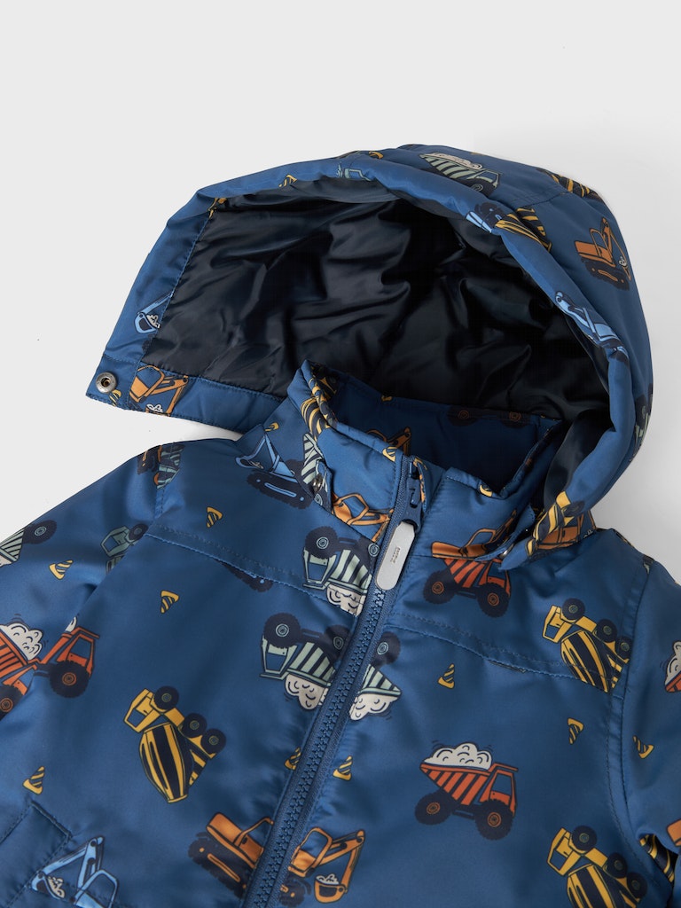 Max Dark Denim Digger Print Jacket-Hoodie view