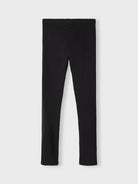 NAME IT Davina Black Solid Leggings Black back view