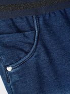 NAME IT Salli Slim Mini Sweat Jeans Dark Blue Denim/Dark Sapphire detail view
