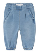 NAME IT Bella Round Jeans 6101-Light Blue Denim Light Blue Denim front view