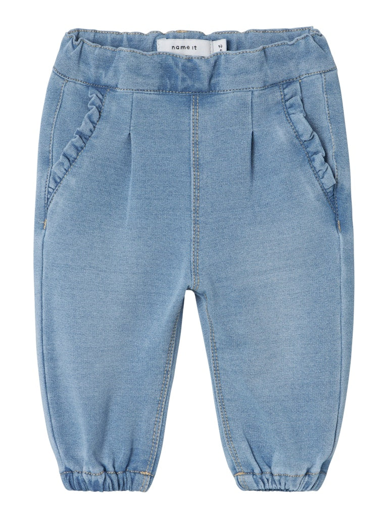NAME IT Bella Round Jeans 6101-Light Blue Denim Light Blue Denim front view