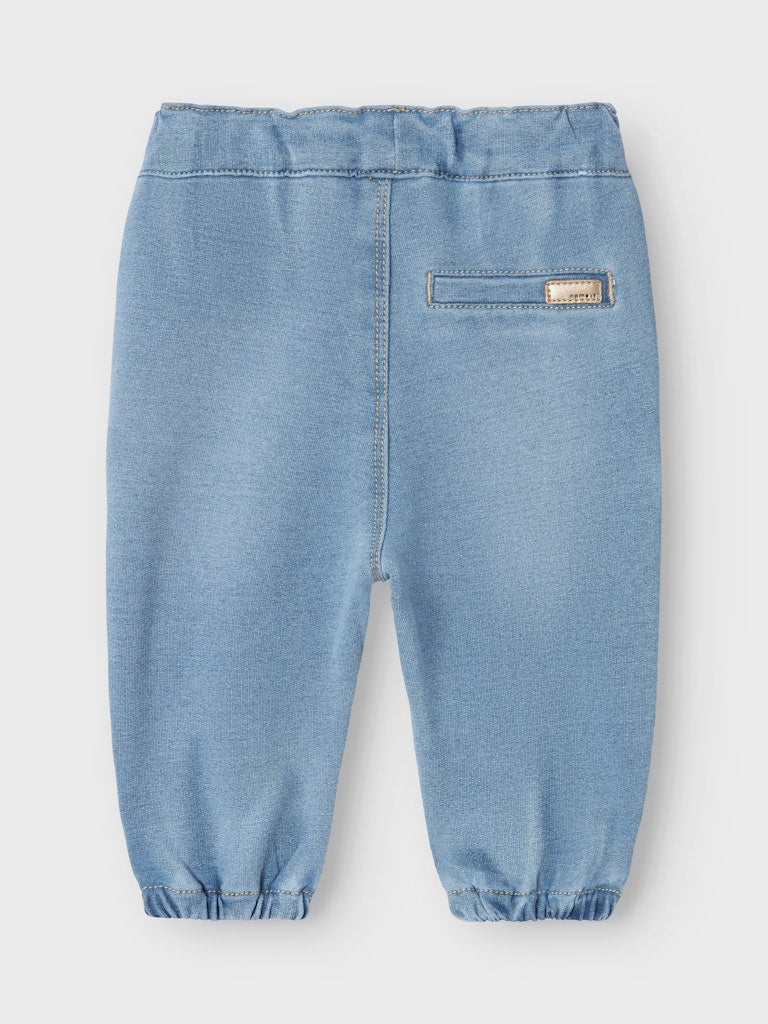 Newborn Bella Round Jeans 6101-Light Blue Denim-Back View