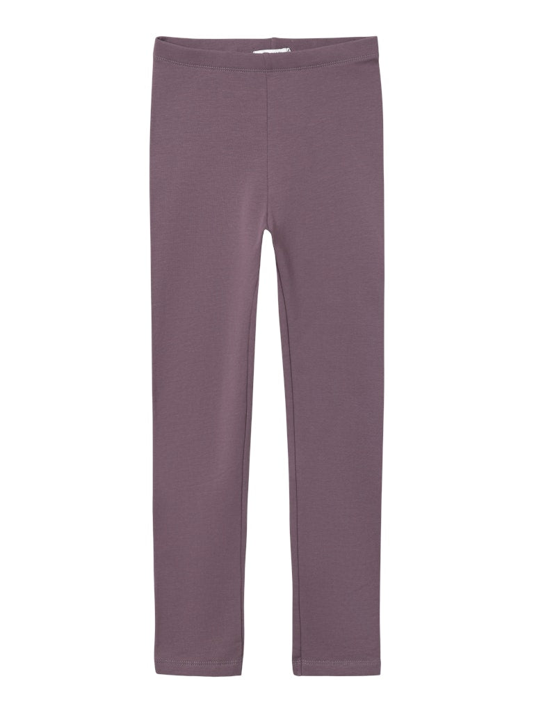 Purple leggings on a white background