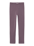 NAME IT Davina Arctic Dusk Solid Leggings Arctic Dusk front view