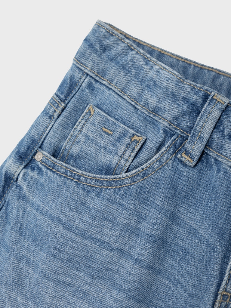 NAME IT Rose Wide Jeans 5529 Medium Blue Denim side view