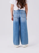 NAME IT Rose Wide Jeans 5529 Medium Blue Denim model front view