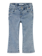 NAME IT Salli Bootcut Jeans 8292 Light Blue Bleached Denim detail view