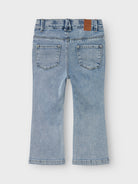 NAME IT Salli Bootcut Jeans 8292 Light Blue Bleached Denim back view
