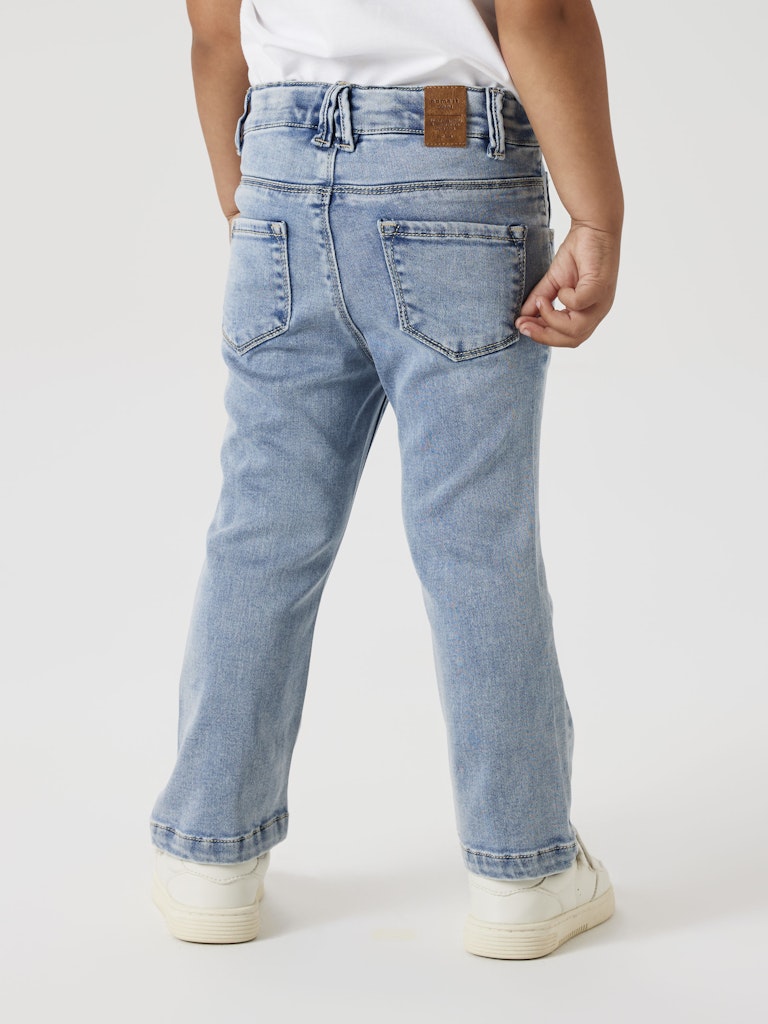 NAME IT Salli Bootcut Jeans 8292 Light Blue Bleached Denim model front view