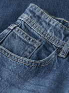 NAME IT Ryan Straight Jeans 5950 Medium Blue Denim back view