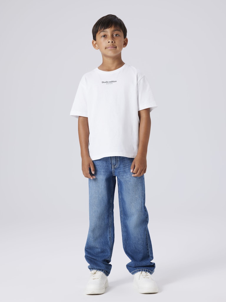 NAME IT Ryan Straight Jeans 5950 Medium Blue Denim front view