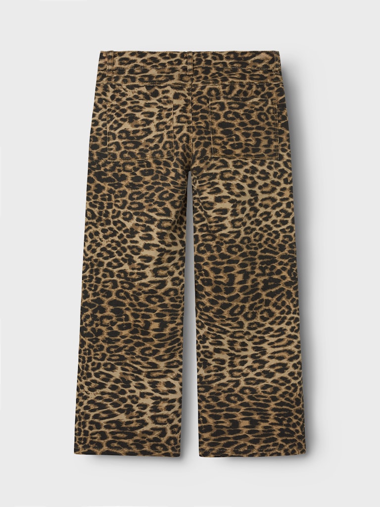 NAME IT Rose Wide Twill Pants 4444-Silver Mink Silver Mink detail view