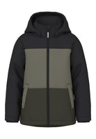 NAME IT Max Jacket Block-Dusty Olive Dusty Olive back view