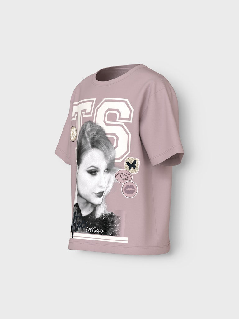 Girl's Dusan Taylor Swift Short Sleeve Top-Side View