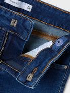 NAME IT Polly Wide Leg Jeans-Dark Blue Denim Dark Blue Denim detail view