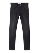NAME IT Silas Slim Fit 2467 Pant Noos Black Denim model front view