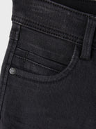 NAME IT Silas Slim Fit 2467 Pant Noos Black Denim close up view