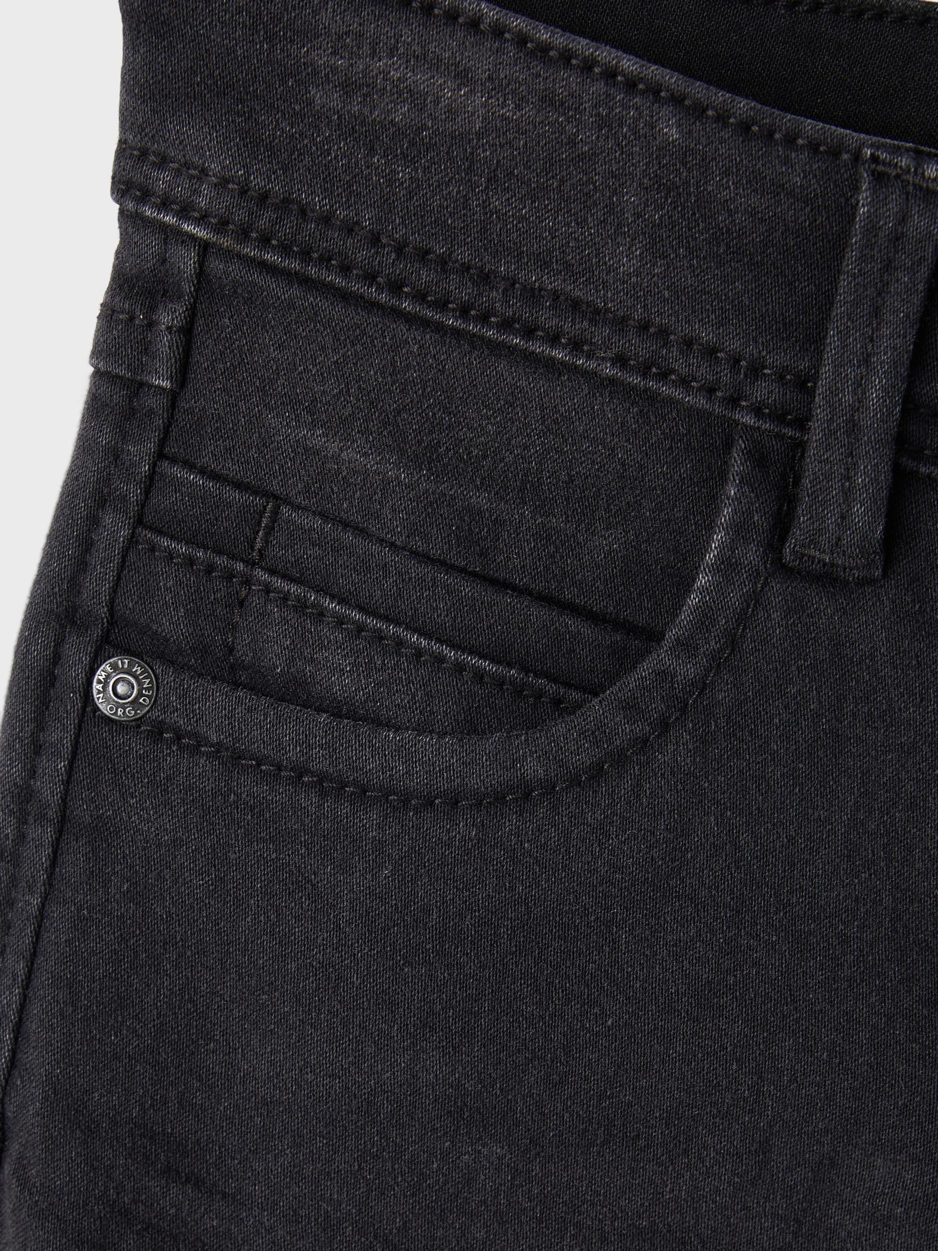 NAME IT Silas Slim Fit 2467 Pant Noos Black Denim close up view
