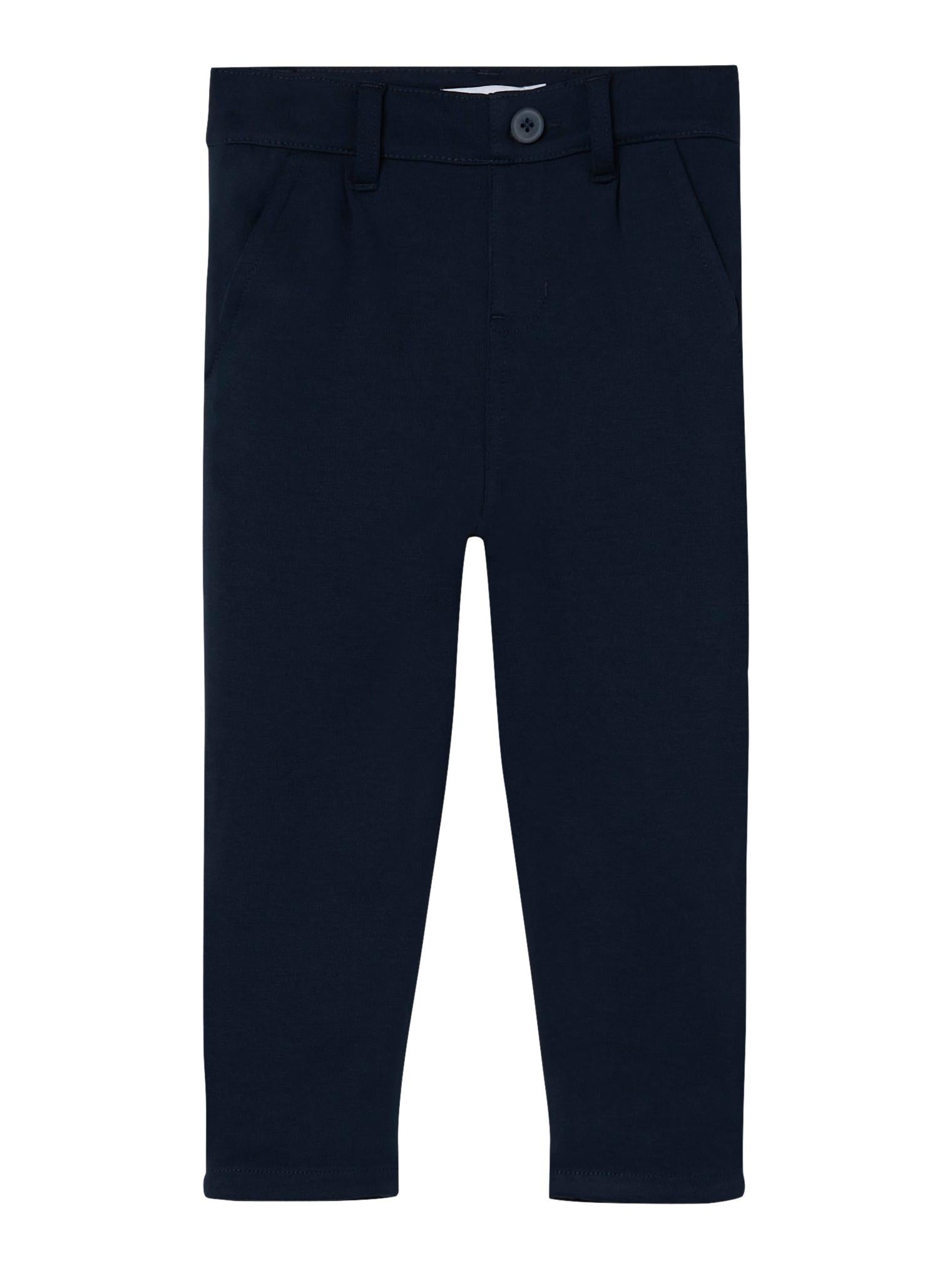 Boy's Silas Comfort Pant 1150-Dark Sapphire-Ghost Front View