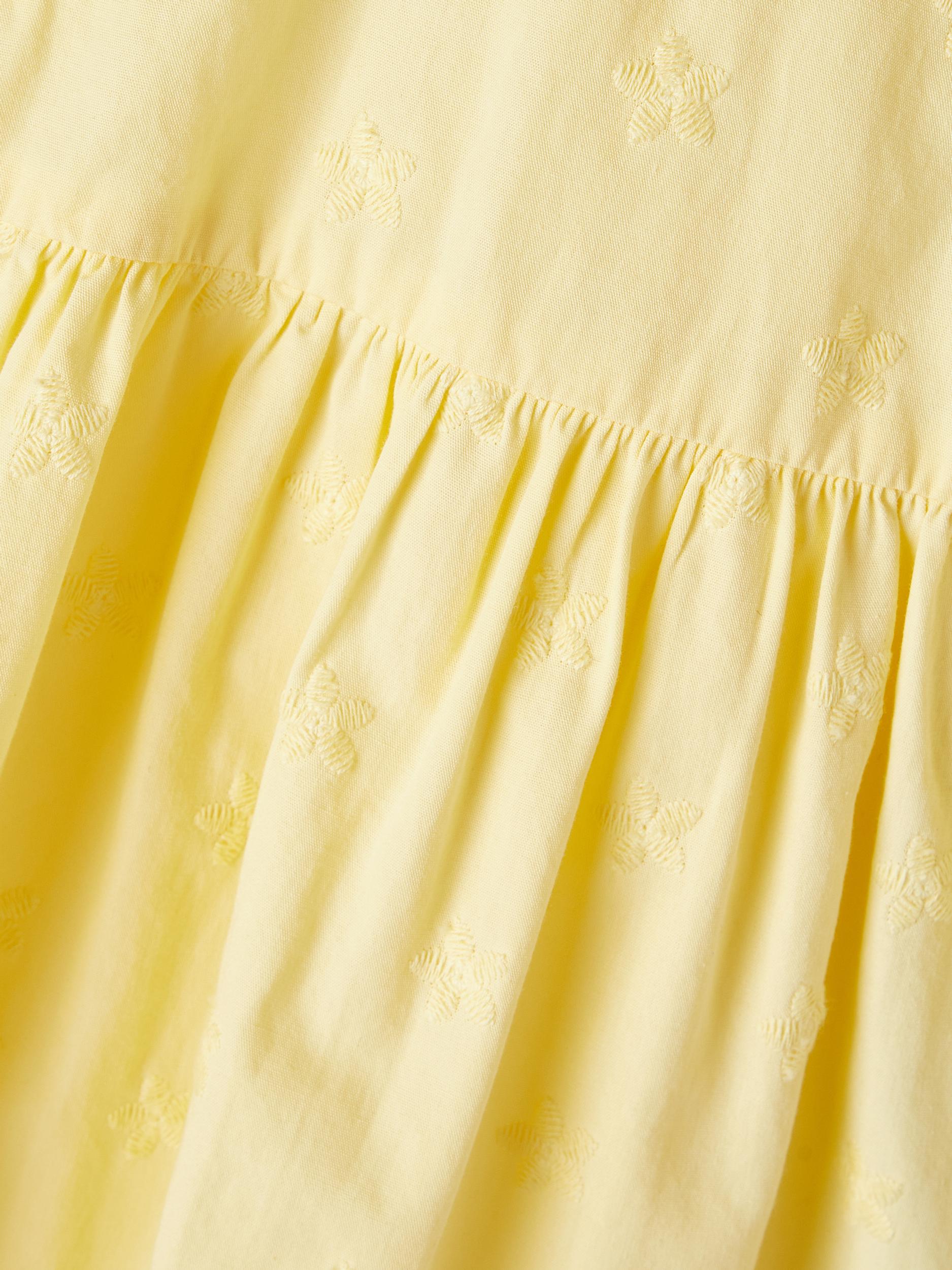 Girl's Double Cream Jamille Spencer Dress-Close Up View