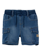 NAME IT Ben Baggy Denim Shorts 8610-Medium Blue Denim Medium Blue Denim detail view