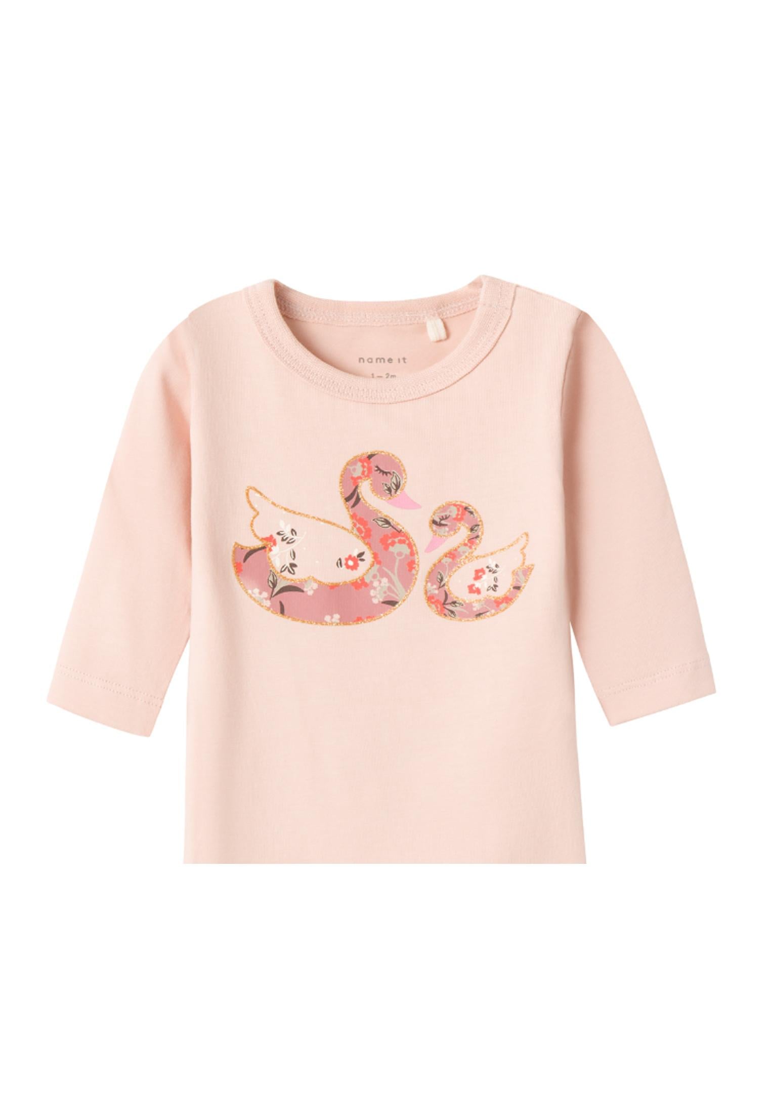 Girl's Tussa Long Sleeve Top-Sepia Rose-Front View