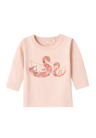 NAME IT Tussa Long Sleeve Top-Sepia Rose Sepia Rose front view