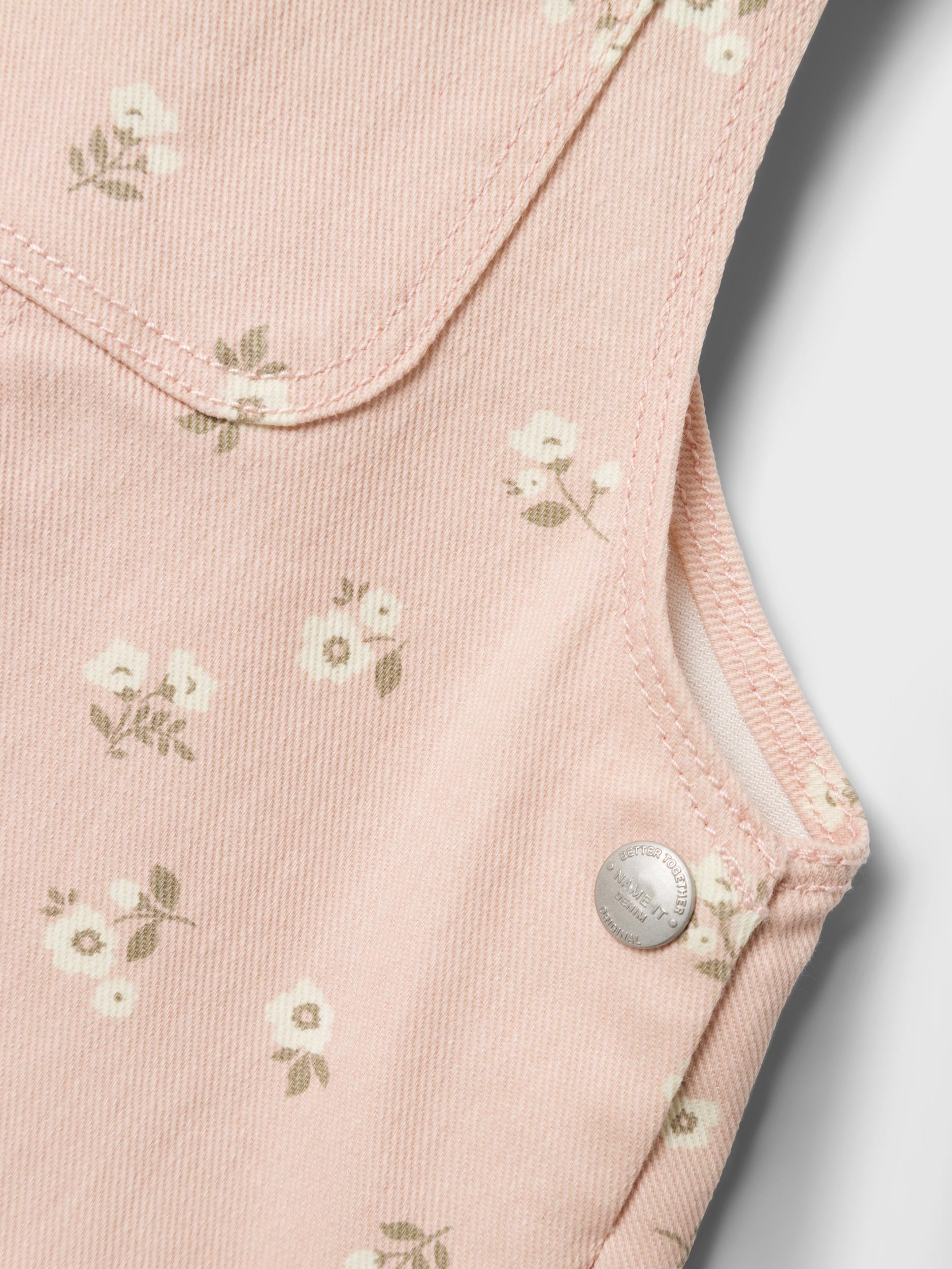 Girl's Jessie Twill Dress-Sepia Rose-Close Up View
