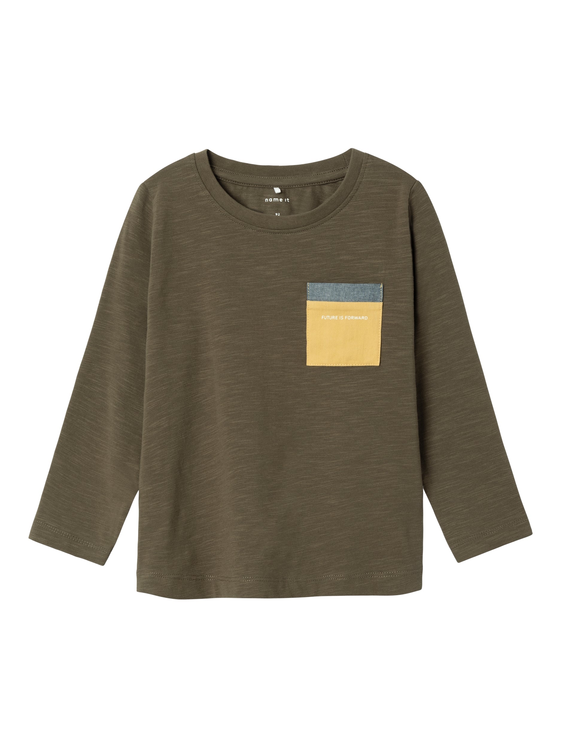 Boy's Benny Long Sleeve Top-Crocodile-Front View