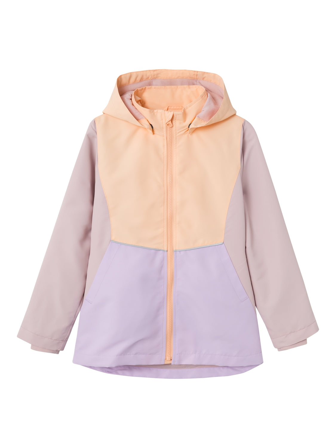 Girl's Maxi Jacket Blocks-Burnished Lilac-Front View
