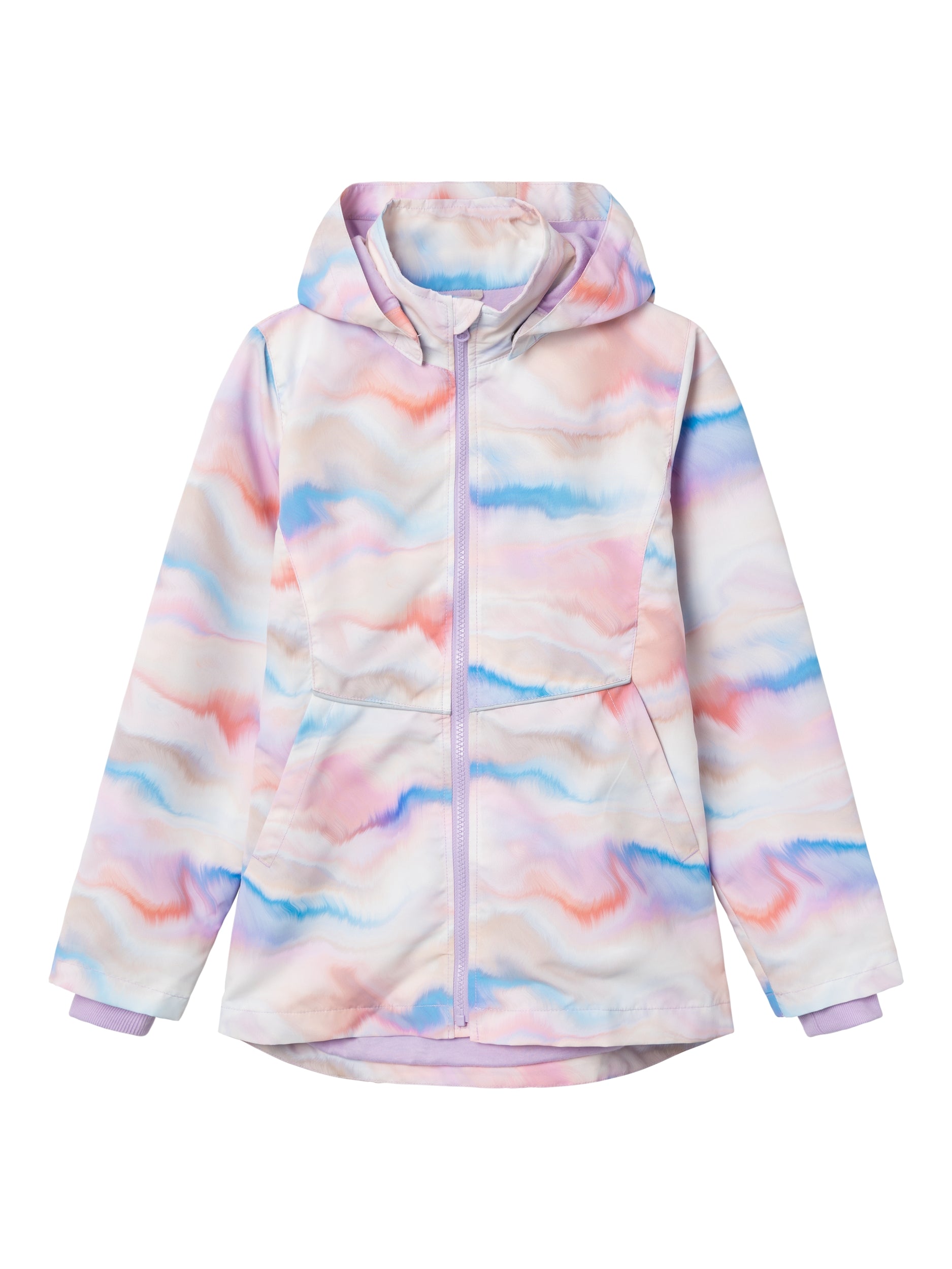 Girl's Maxi Jacket Dip Dye-Orchid Bloom-Front View