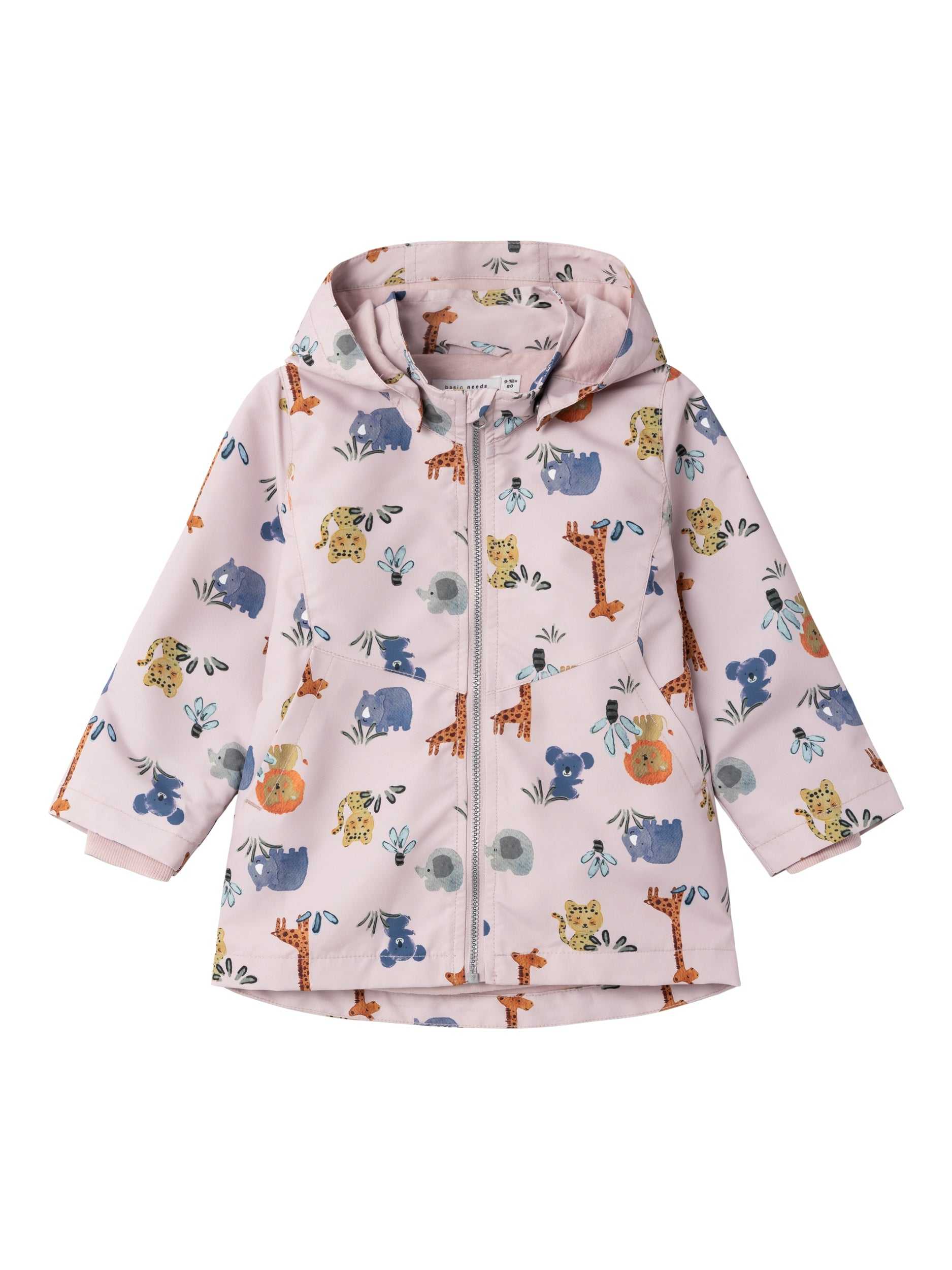 Girl's Maxi Jacket Mini Animals-Burnished Lilac-Front View