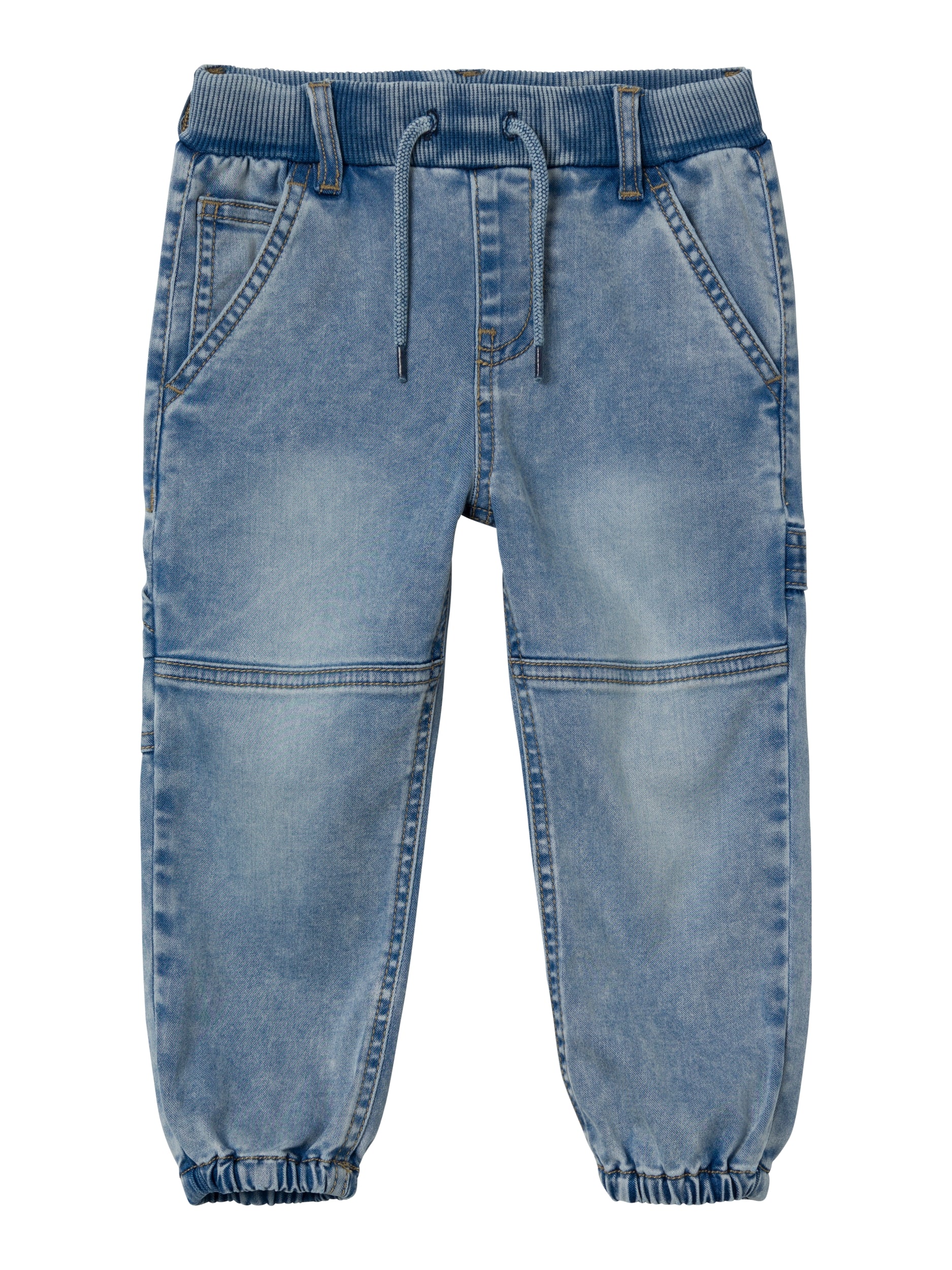 Boy's Ben Baggy Jeans 6030-Medium Blue Denim-Front View