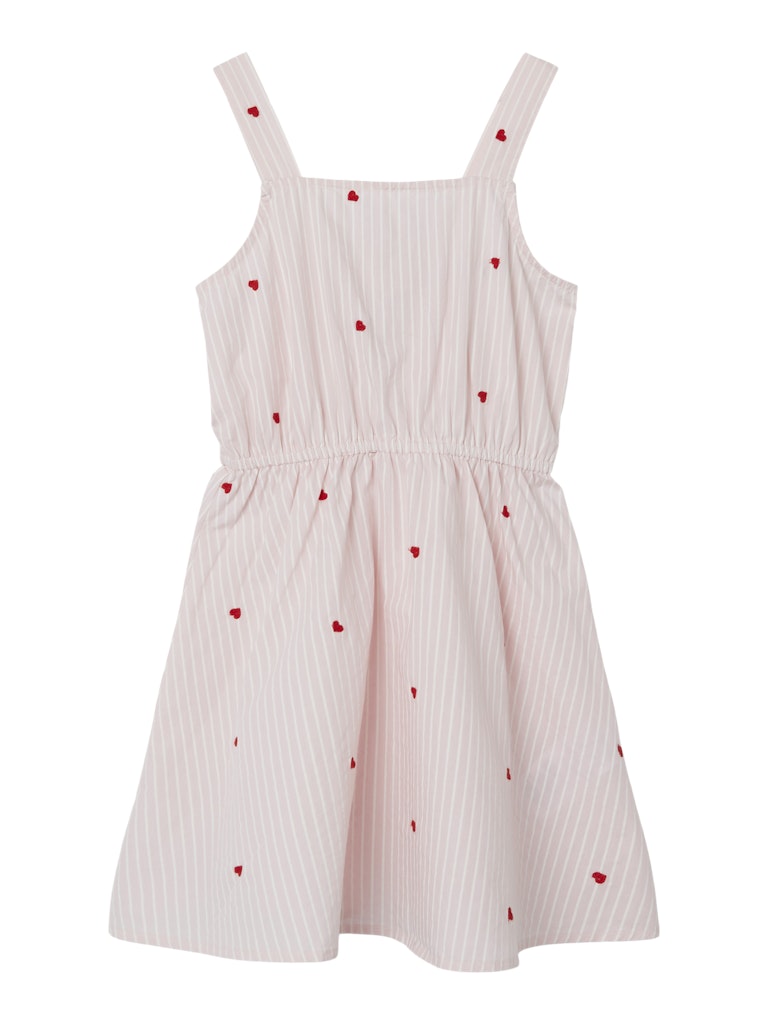 Girl's Faheart Strap Dress-Parfait Pink-Front View