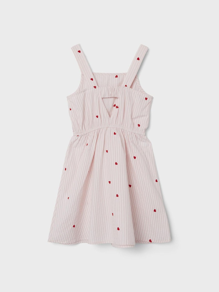 Girl's Faheart Strap Dress-Parfait Pink-Back View