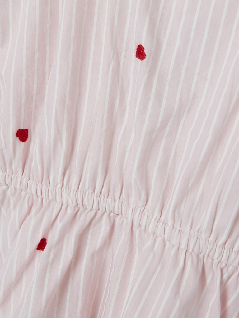 Girl's Faheart Strap Dress-Parfait Pink-Close Up View