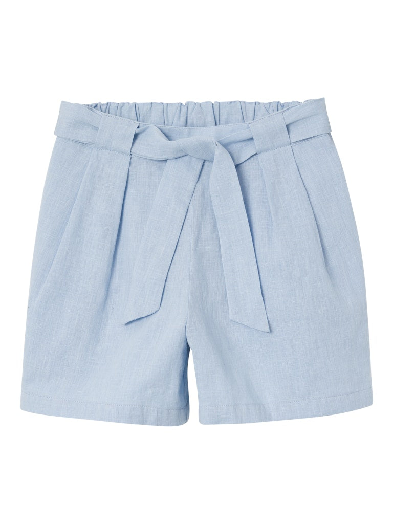 Girl's Falinnen Shorts-Chambray Blue-Front View