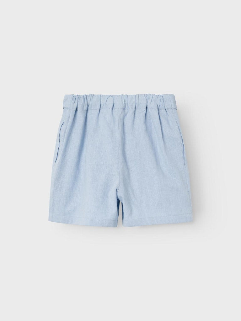 Girl's Falinnen Shorts-Chambray Blue-Back View
