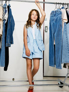 NAME IT Falinnen Shorts-Chambray Blue Chambray Blue front view